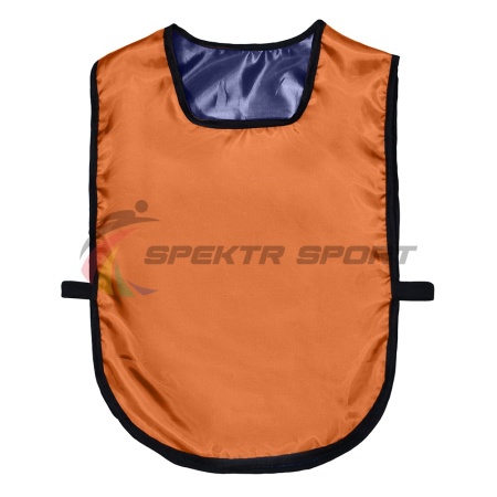 Купить Манишка футбольная двусторонняя универсальная Spektr Sport оранжево-синяя в Ишимбае 